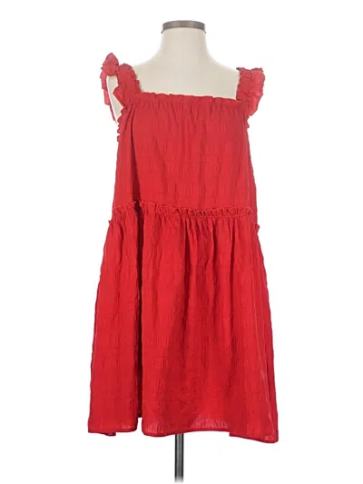 Pre-owned Shein Casual Dress In Red