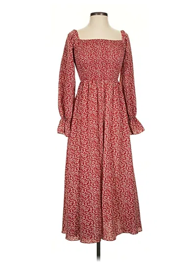 Pre-owned Shein Casual Dress In Red