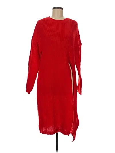 Pre-owned Shein Casual Dress In Red