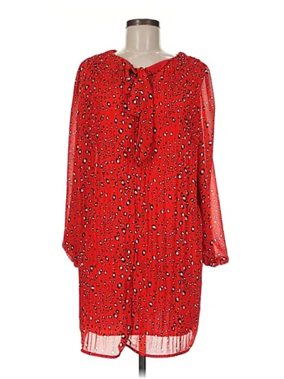 Pre-owned Shein Casual Dress In Red