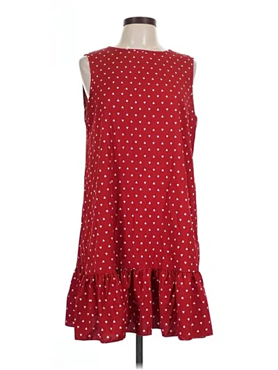 Pre-owned Shein Casual Dress In Red
