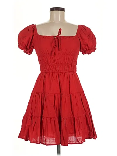 Pre-owned Shein Casual Dress In Red