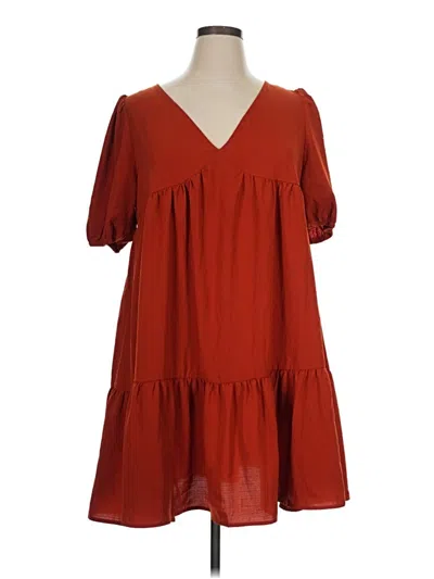 Pre-owned Shein Casual Dress In Red