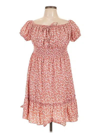Pre-owned Shein Casual Dress In Red