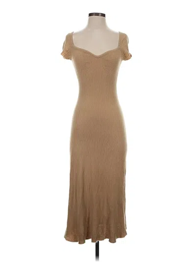 Pre-owned Shein Casual Dress In Tan