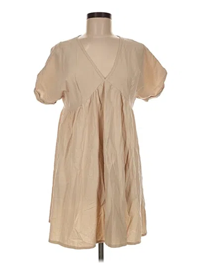 Pre-owned Shein Casual Dress In Tan