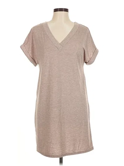 Pre-owned Shein Casual Dress In Tan