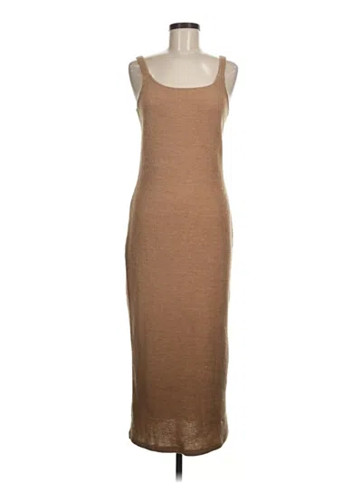 Pre-owned Shein Casual Dress In Tan