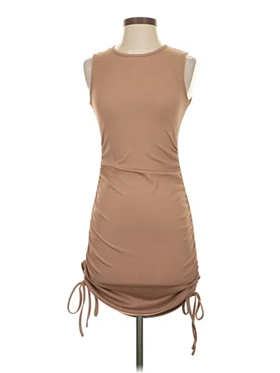 Pre-owned Shein Casual Dress In Tan