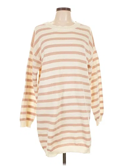 Pre-owned Shein Casual Dress In Tan