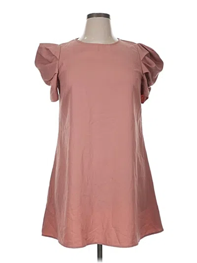 Pre-owned Shein Casual Dress In Tan