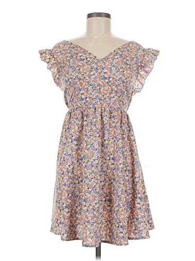 Pre-owned Shein Casual Dress In Tan