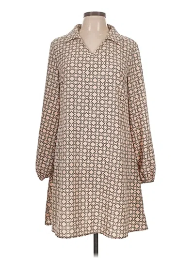 Pre-owned Shein Casual Dress In Tan