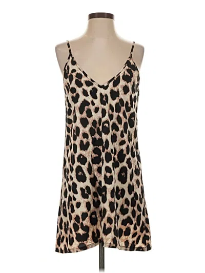 Pre-owned Shein Casual Dress In Tan