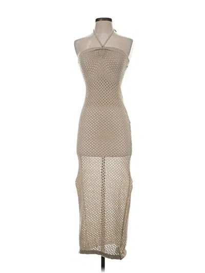 Pre-owned Shein Casual Dress In Tan