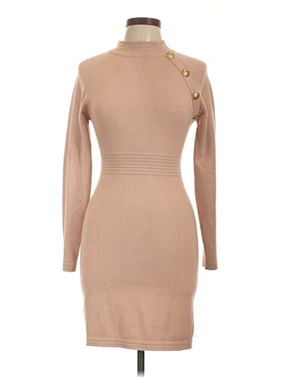 Pre-owned Shein Casual Dress In Tan