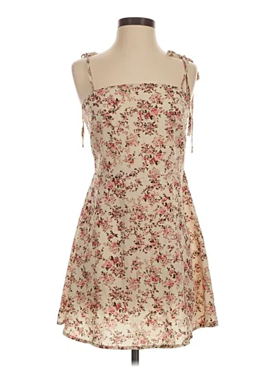 Pre-owned Shein Casual Dress In Tan