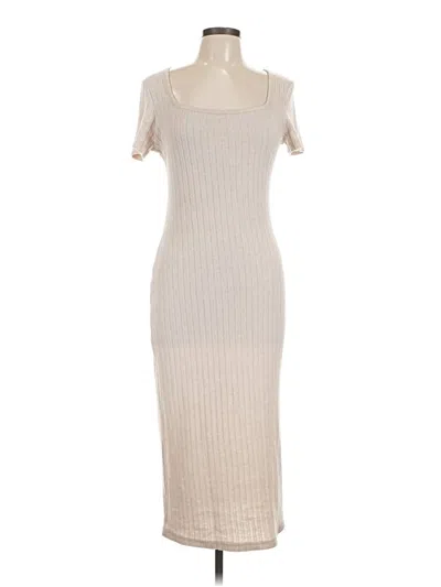 Pre-owned Shein Casual Dress In Tan