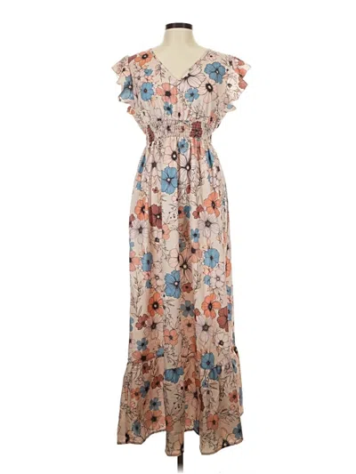 Pre-owned Shein Casual Dress In Tan