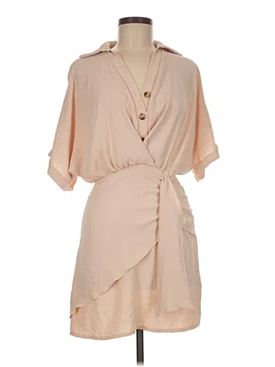Pre-owned Shein Casual Dress In Tan