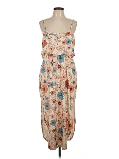Pre-owned Shein Casual Dress In Tan