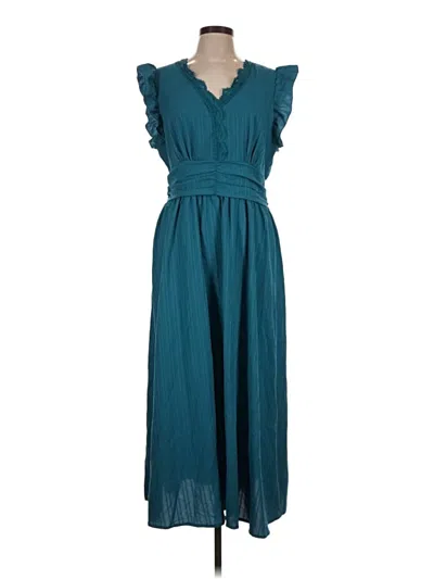 Pre-owned Shein Casual Dress In Teal