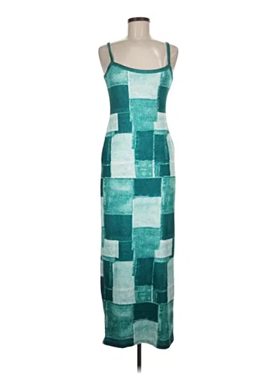 Pre-owned Shein Casual Dress In Teal