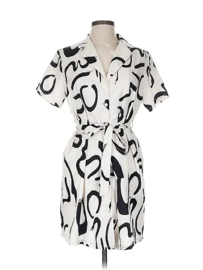 Pre-owned Shein Casual Dress In White