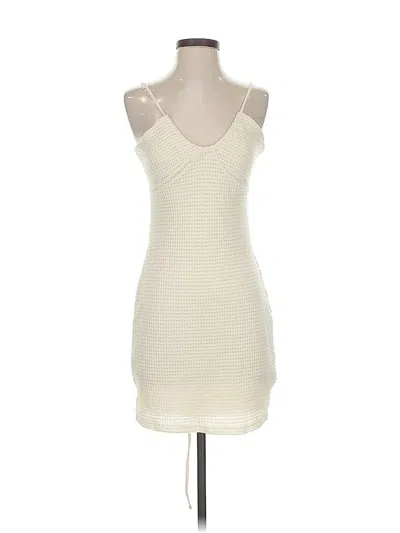 Pre-owned Shein Casual Dress In White