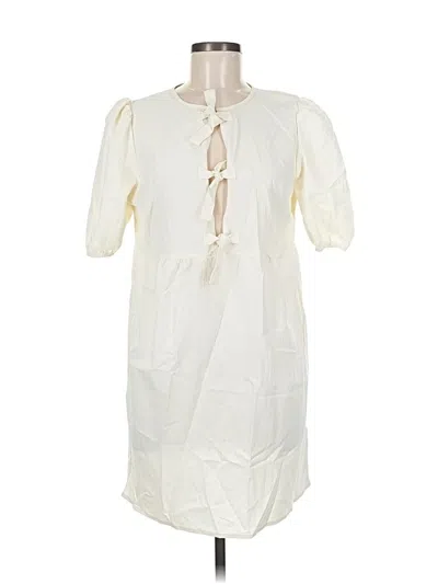Pre-owned Shein Casual Dress In White