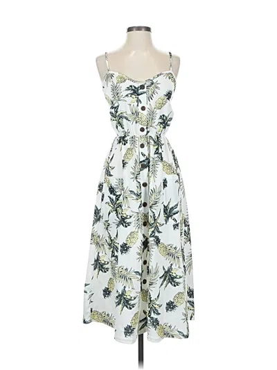 Pre-owned Shein Casual Dress In White