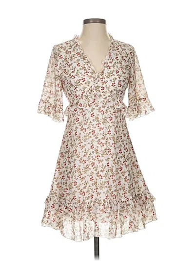 Pre-owned Shein Casual Dress In White