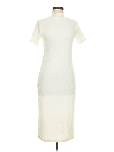 Pre-owned Shein Casual Dress In White