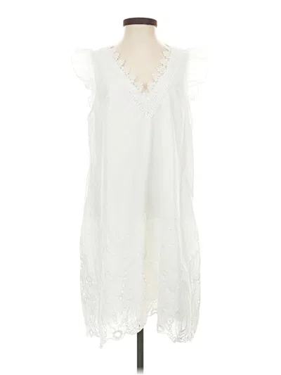 Pre-owned Shein Casual Dress In White