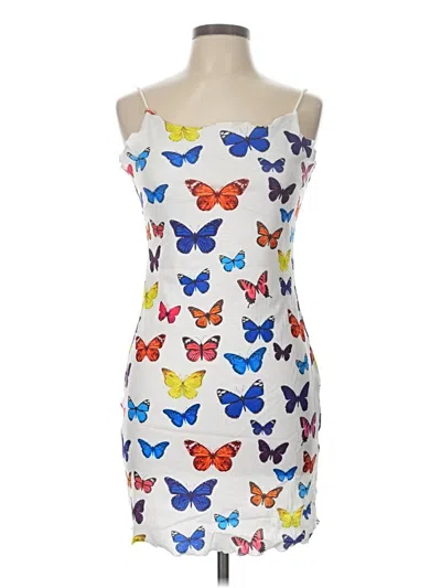 Pre-owned Shein Casual Dress In White