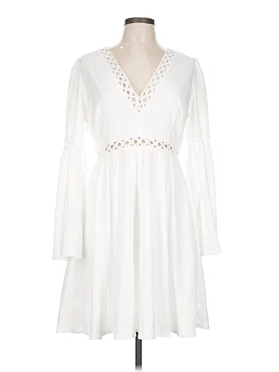 Pre-owned Shein Casual Dress In White