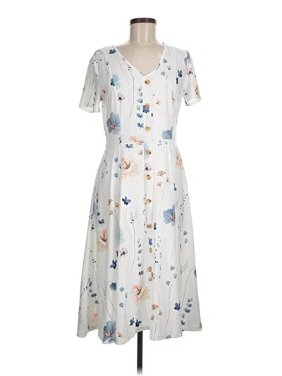 Pre-owned Shein Casual Dress In White