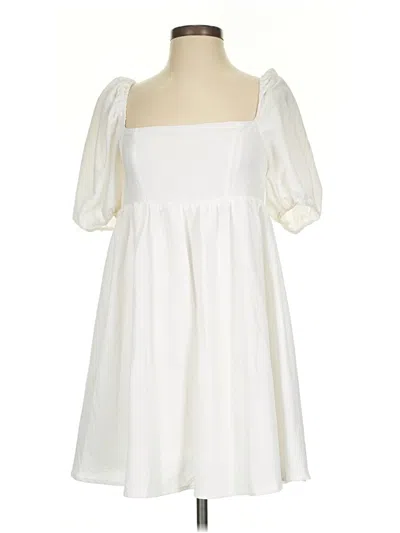 Pre-owned Shein Casual Dress In White