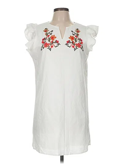 Pre-owned Shein Casual Dress In White