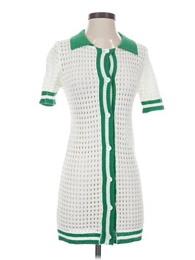 Pre-owned Shein Casual Dress In White