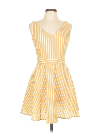 Pre-owned Shein Casual Dress In Yellow