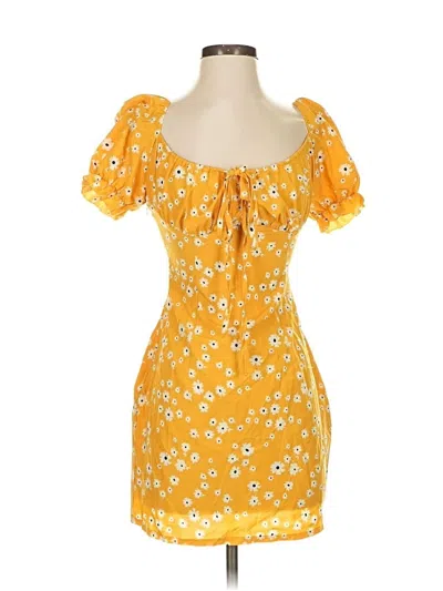 Pre-owned Shein Casual Dress In Yellow