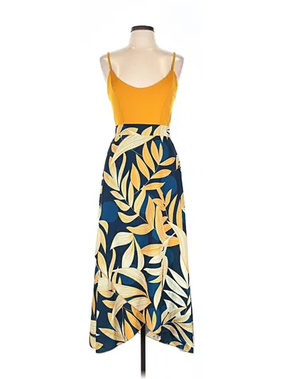 Pre-owned Shein Casual Dress In Yellow