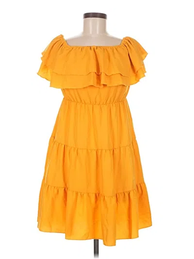Pre-owned Shein Casual Dress In Yellow