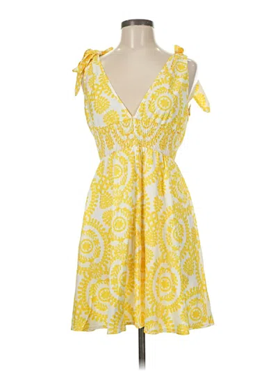 Pre-owned Shein Casual Dress In Yellow