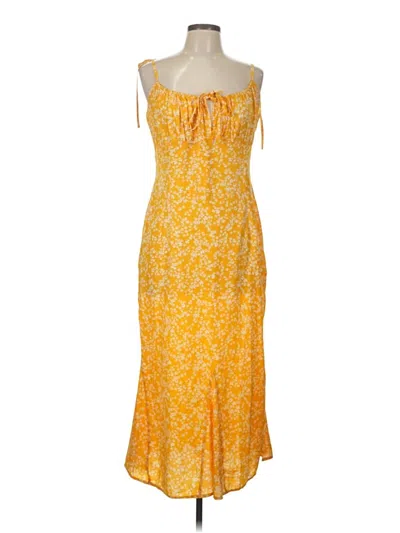 Pre-owned Shein Casual Dress In Yellow