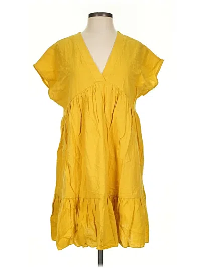 Pre-owned Shein Casual Dress In Yellow