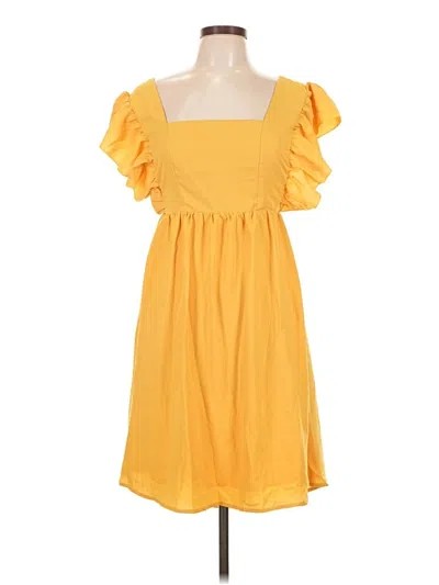 Pre-owned Shein Casual Dress In Yellow