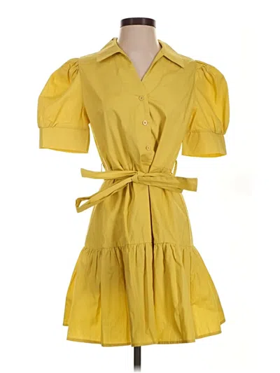 Pre-owned Shein Casual Dress In Yellow