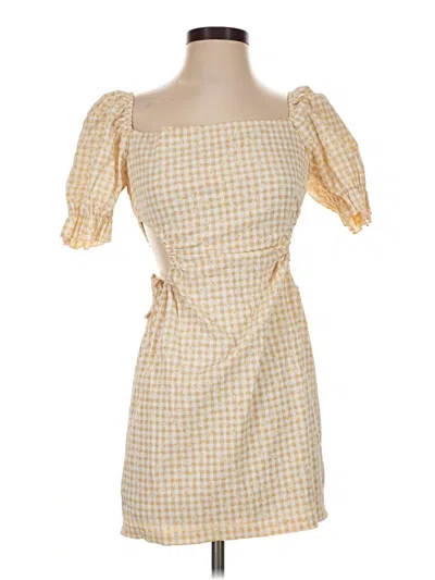 Pre-owned Shein Casual Dress In Yellow